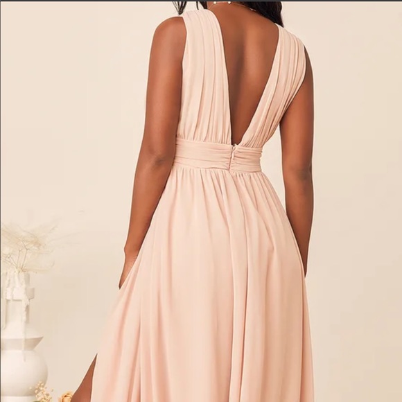 Lulu’s Heavenly Hues Blush Maxi Dress - Picture 8 of 8